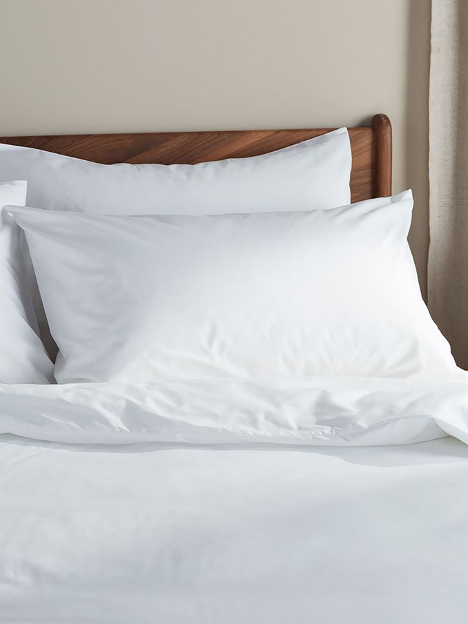 Bedfolk Set of 2 White Luxe 100% Cotton King Pillowcases (K73884) | £55