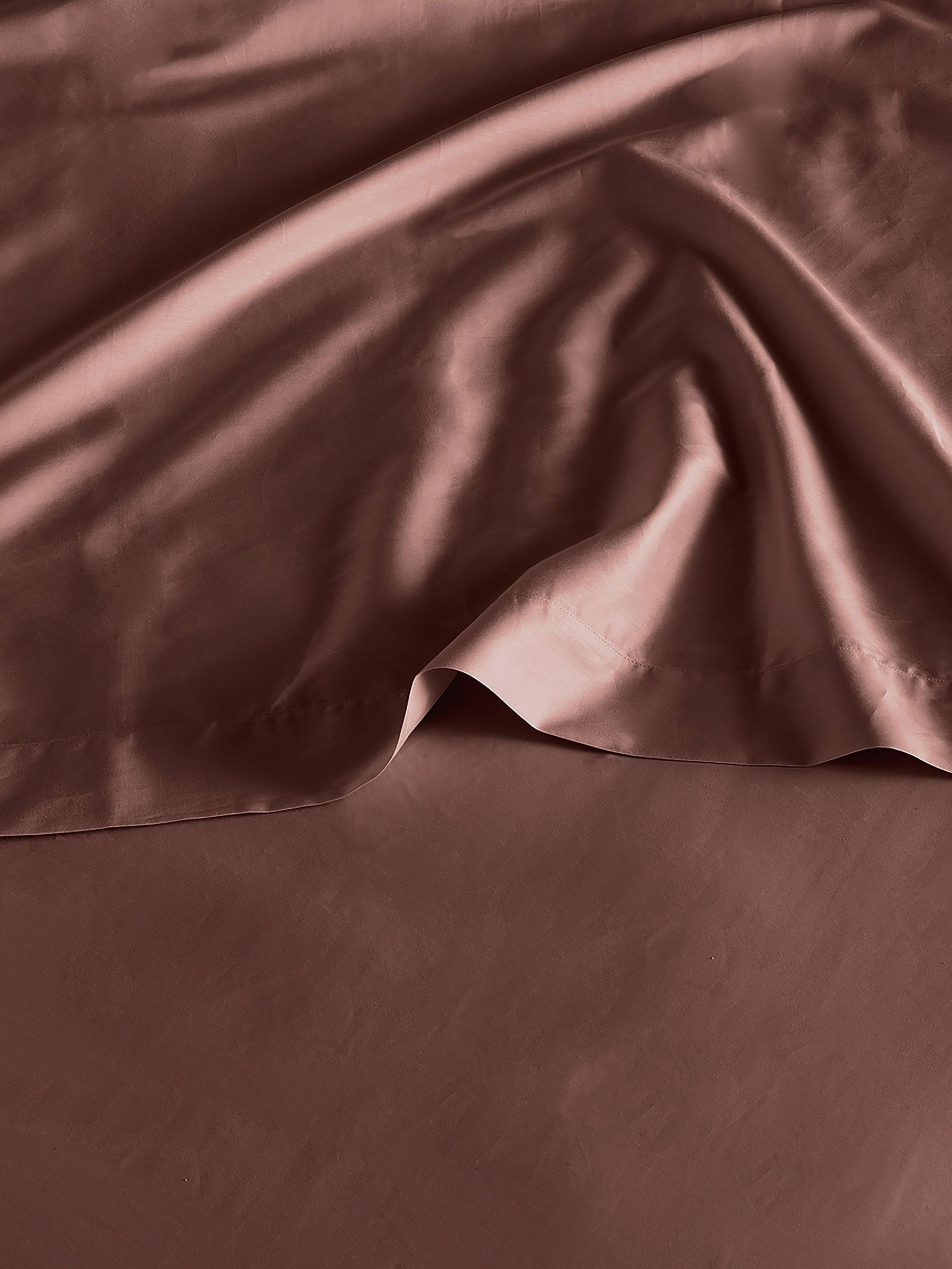 Bedfolk Orange 100% Cotton Luxe Deep Fitted Sheet (K73916) | £65 - £115