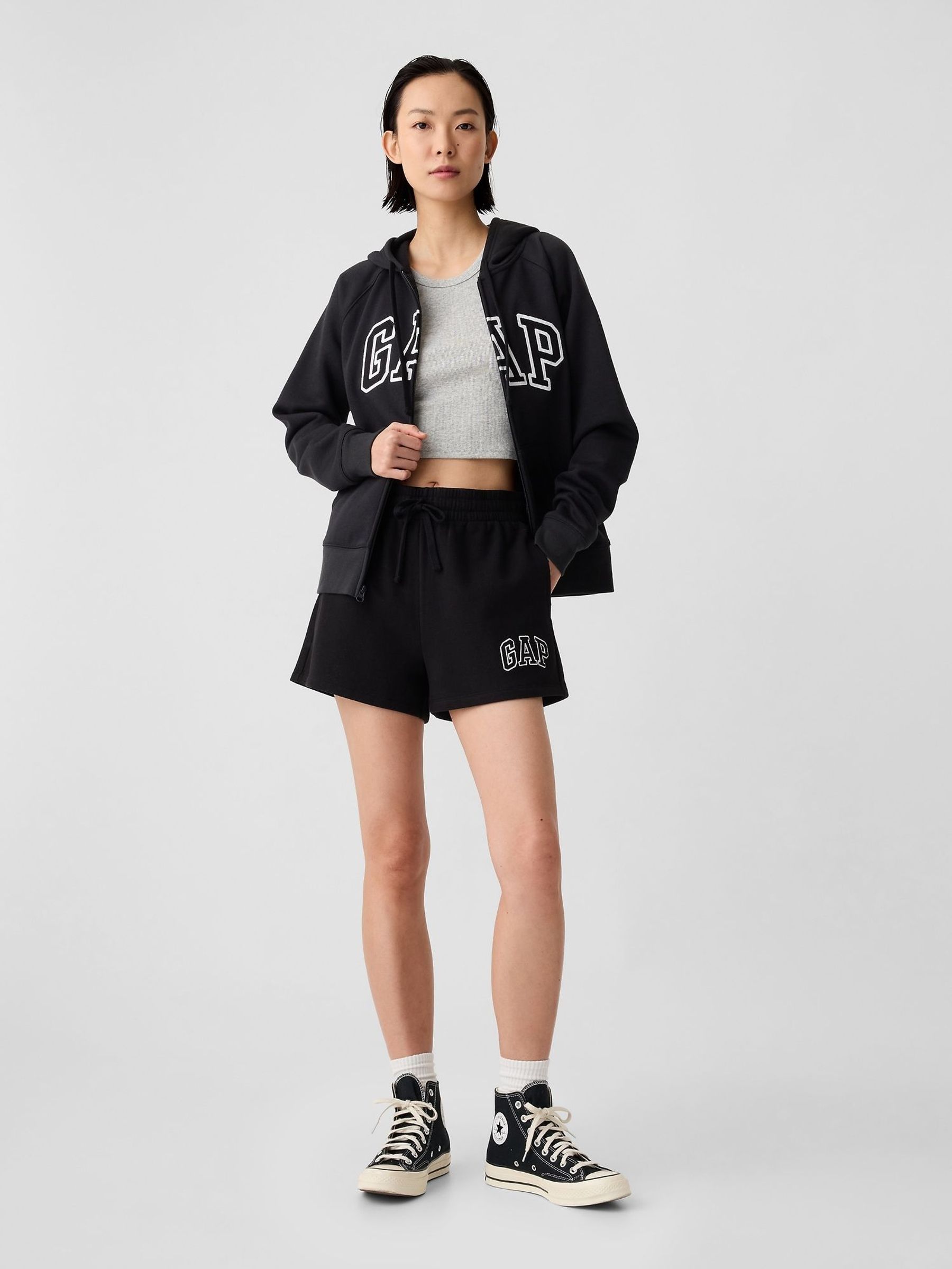 Black Logo Pull On Shorts (K75005) | £25
