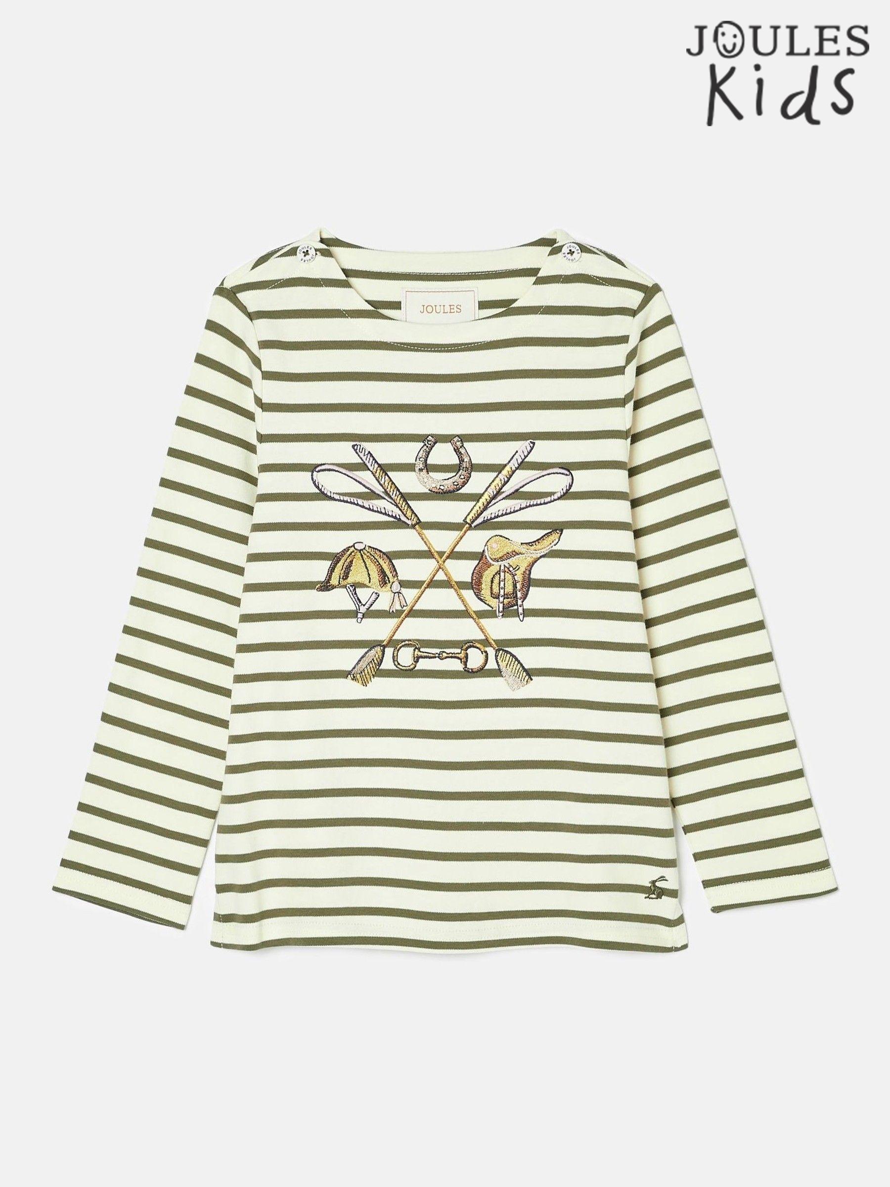 Girls' Harbour Khaki Green Long Sleeve Jersey Top (K75071) | £9 - £10