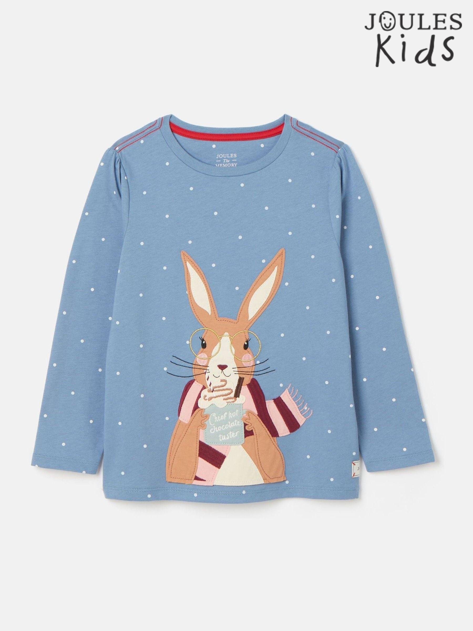 Girls' Ava Blue Artwork T-Shirt (K75072) | £11 - £12