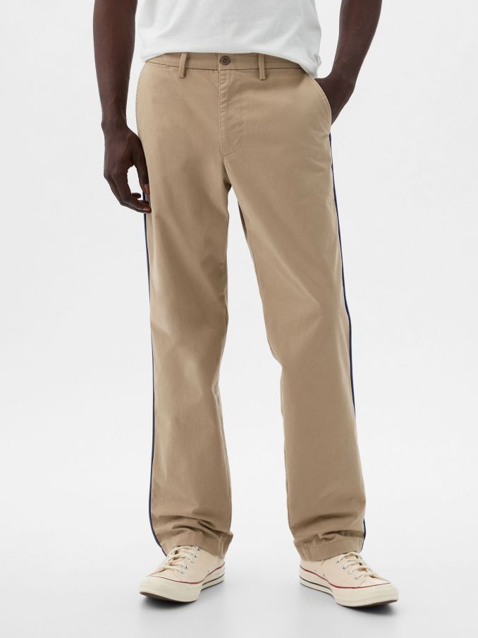 Beige Dapper Dan '90s Loose Chinos (K75252) | £32