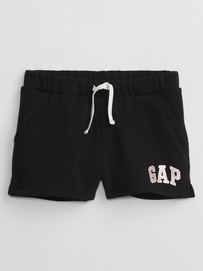 Black Pull On Logo Jogger Shorts (4-13yrs) (K75421) | £14