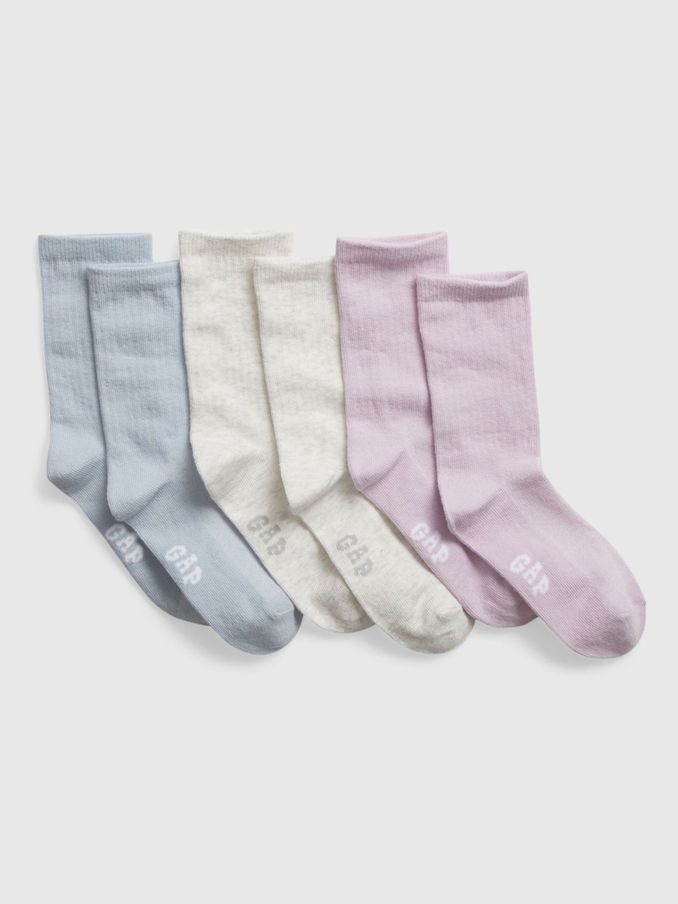 Blue Kids 3 Pack Crew Socks (K75485) | £8