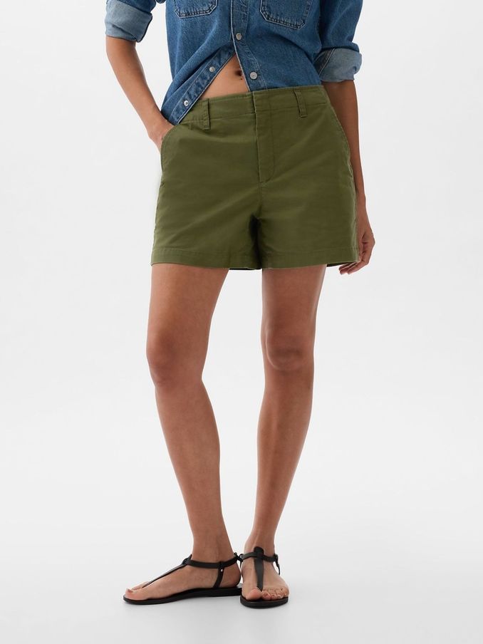 Khaki Green 4" Chino Shorts (K75532) | £18