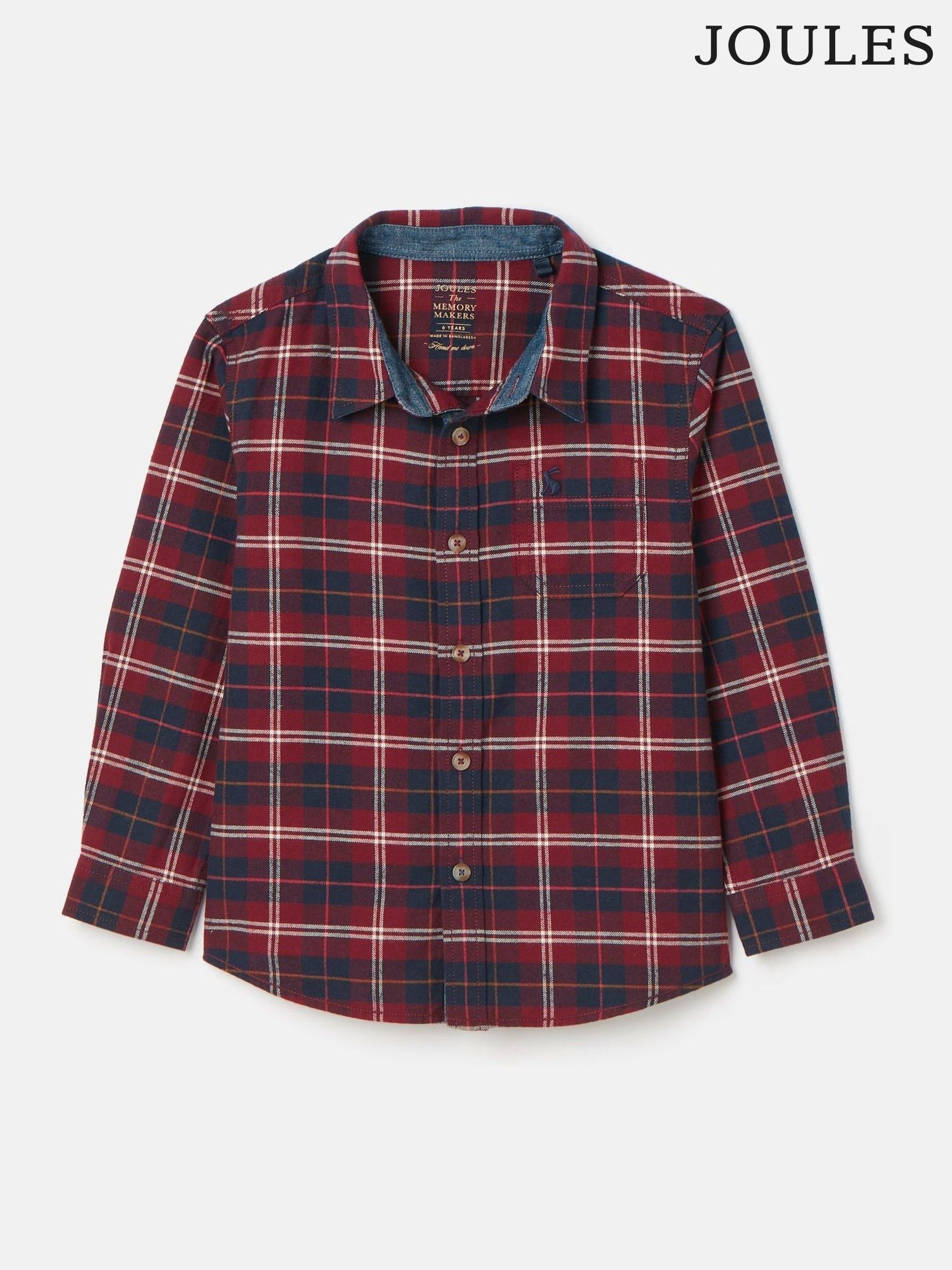 Boys' Buchanan Red Checked Shirt (K75650) | £13 - £14