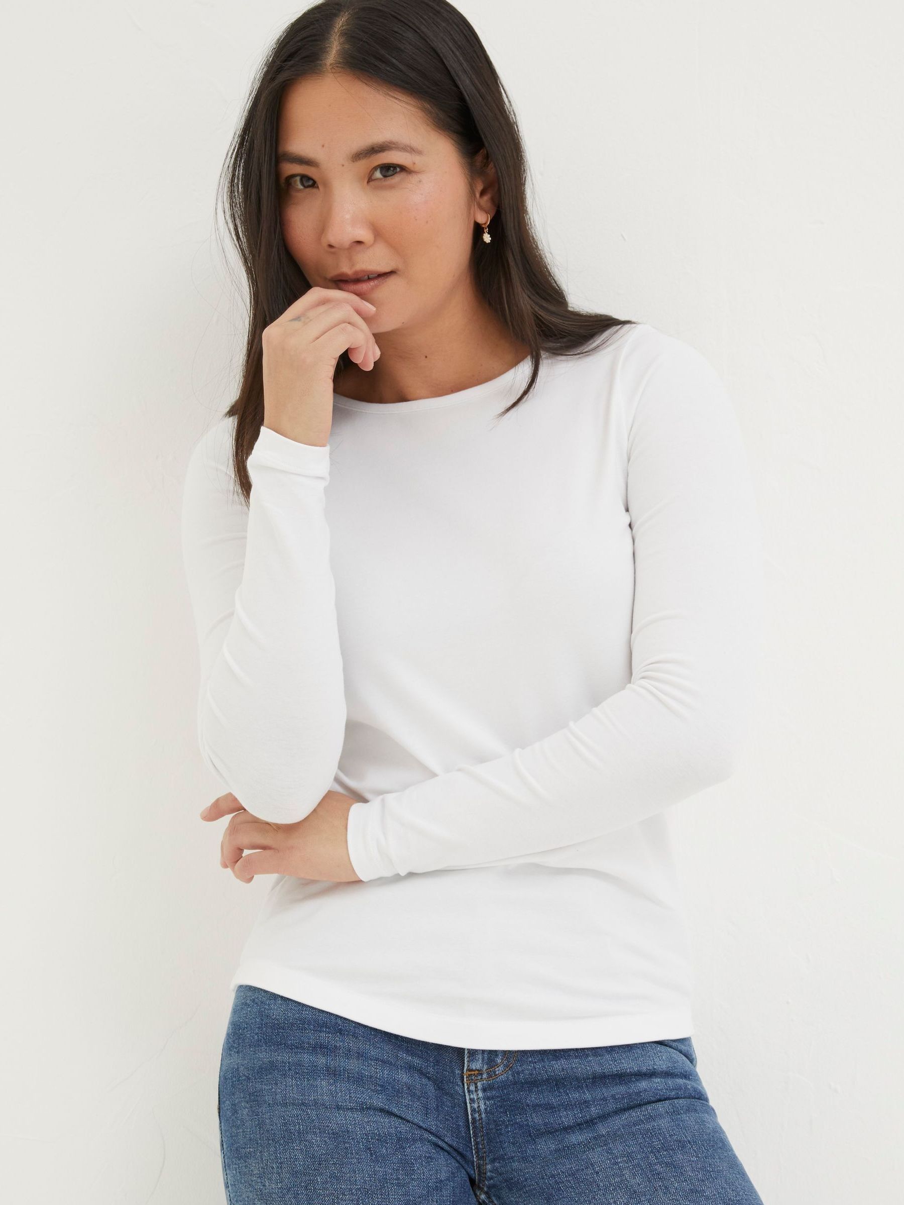Bree White Long Sleeve T-Shirt (K76027) | £29.50