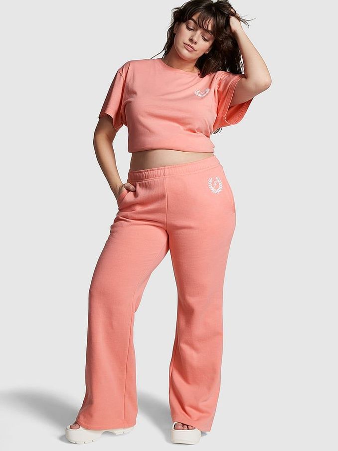 Passion Pink Flared Fleece Flare Jogger (K79733) | £19
