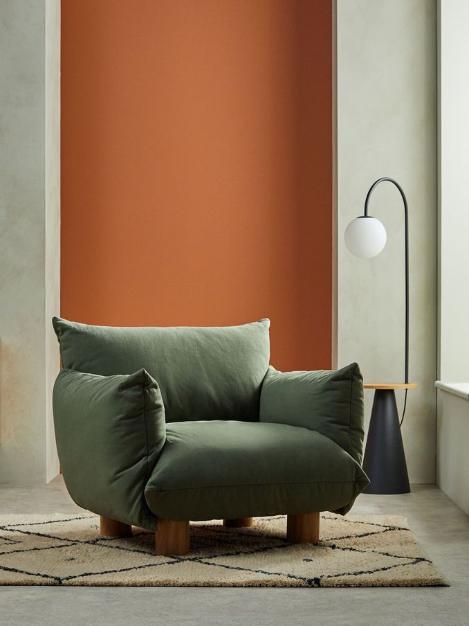 Jude Accent Chair in Olive Green (K80422) | £625