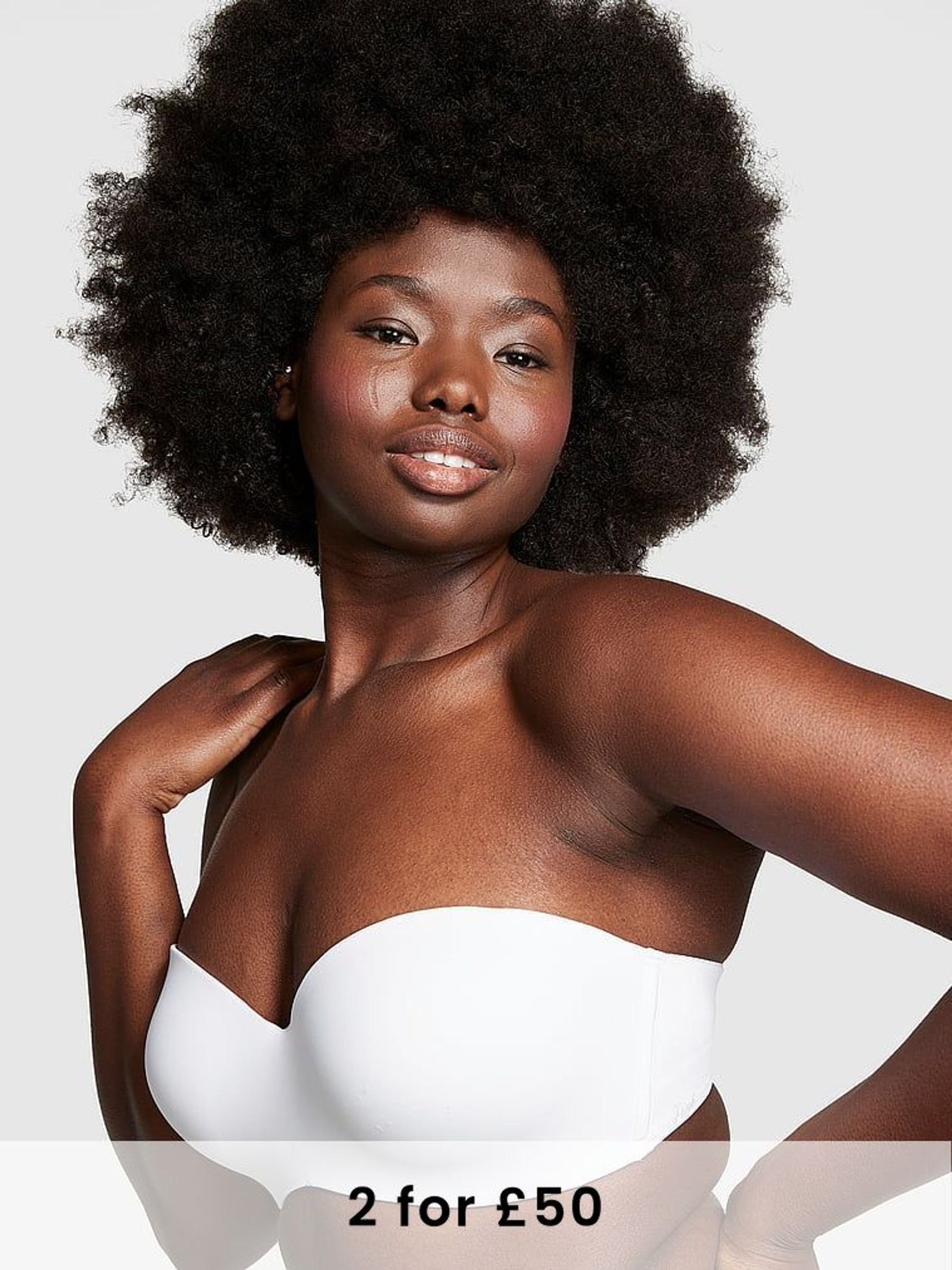 White Strapless Multiway Push Up Bra (K80660) | £29