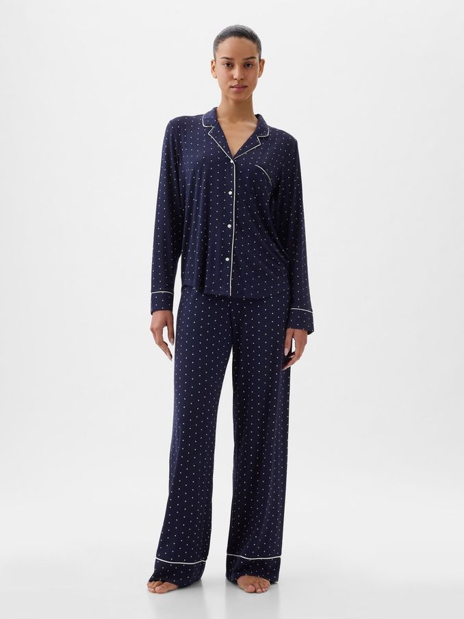 Blue Poplin Pyjama Shirt (K80785) | £16