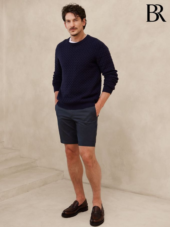 Banana Republic Navy Blue 9" Core Temp Shorts (K81025) | £50
