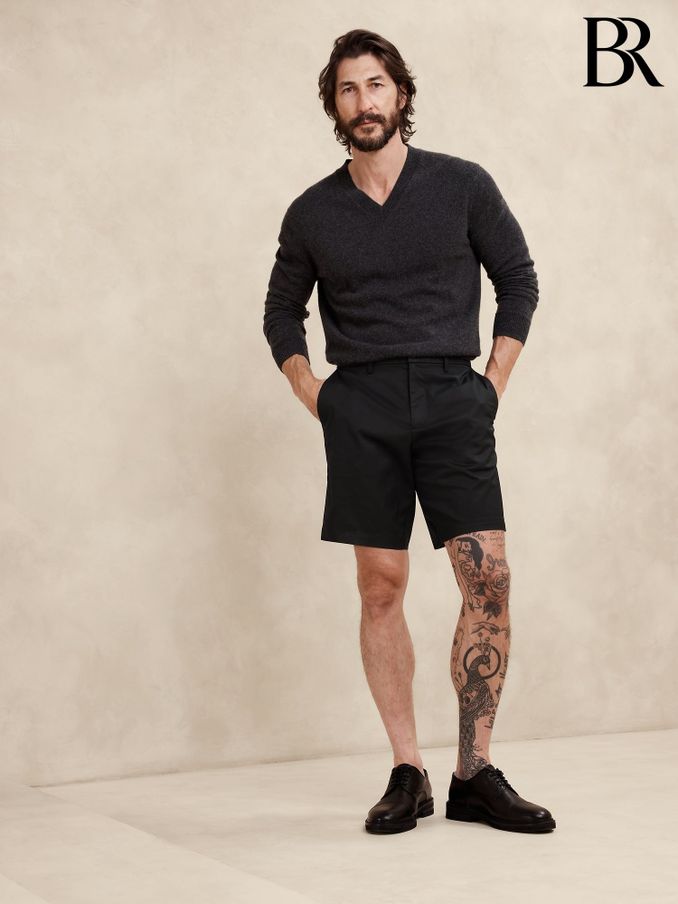 Banana Republic Black 9" Core Temp Shorts (K81101) | £50
