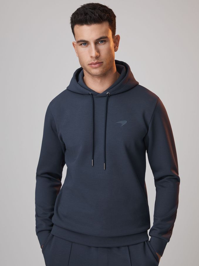 McLaren F1 Interlock Jersey Hoodie in Airforce Blue (K83132) | £83