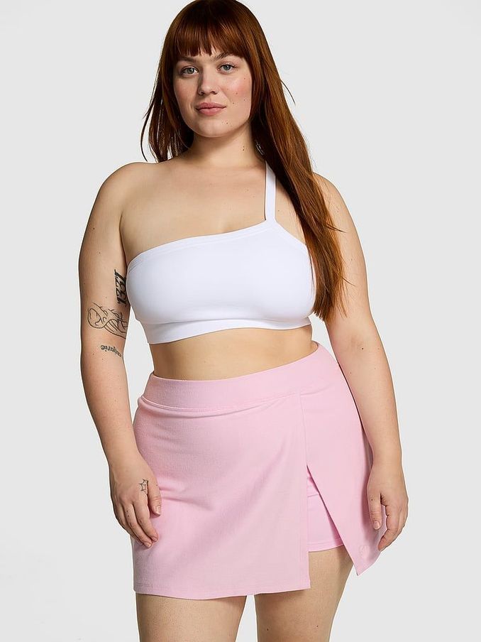 Spring Orchid Pink Piqué Wrap Skirt (K86384) | £18