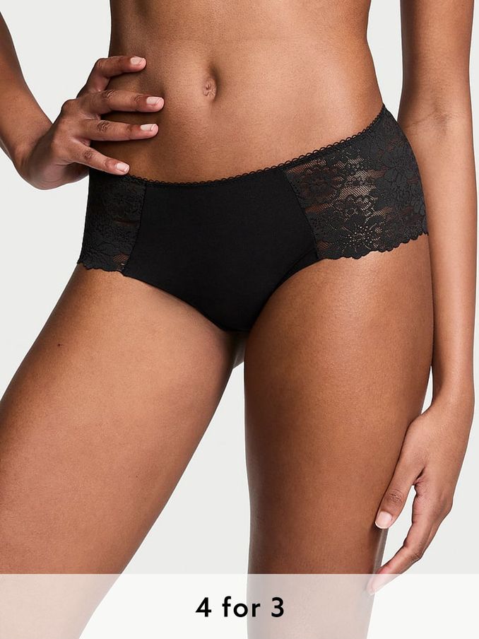 Black Lace Cheeky Knicker (K86388) | £9