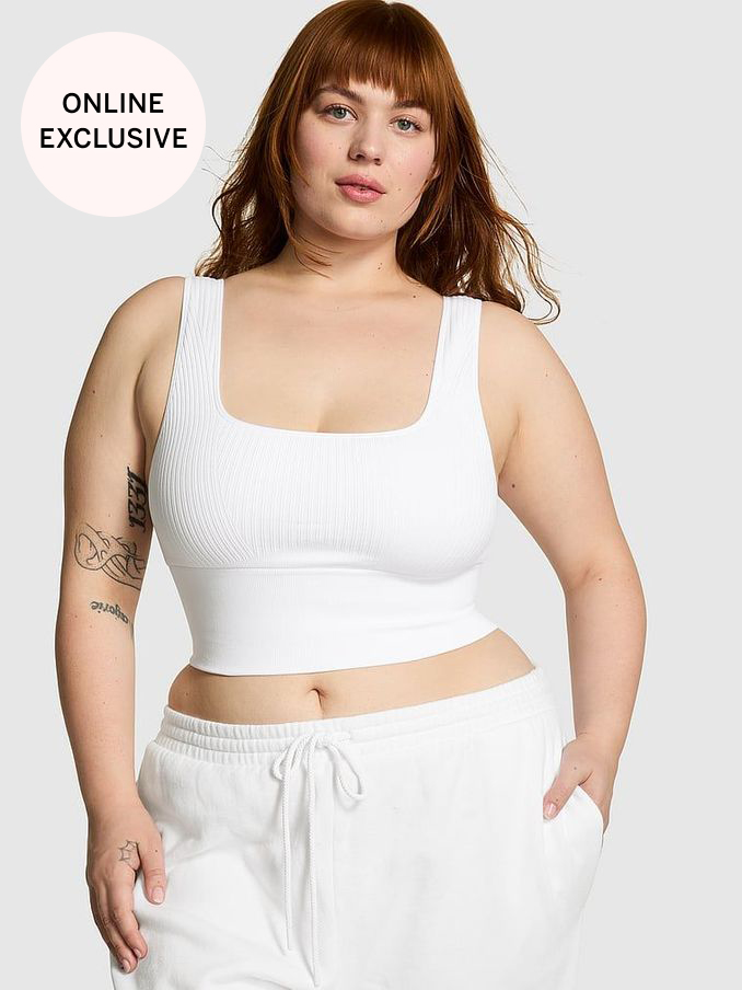 Optic White Seamless Low Impact Sports Bra (K86414) | £12