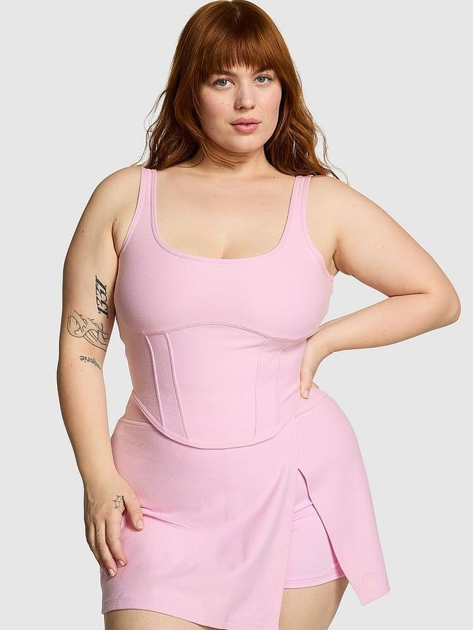 Spring Orchid Pink Pique Cinched Top (K86438) | £12