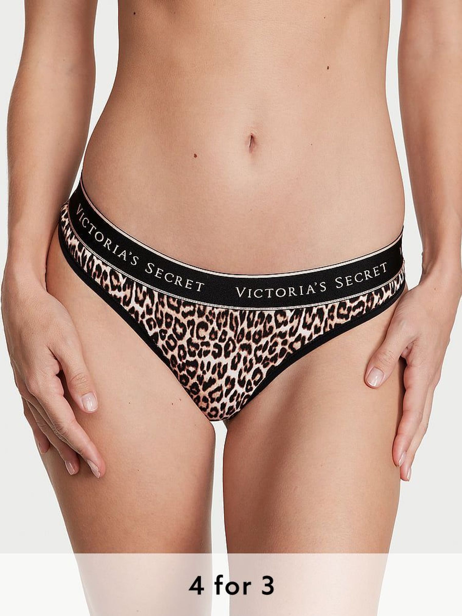 Leopard Brown Basic Instincts Thong Knickers (K89094) | £9
