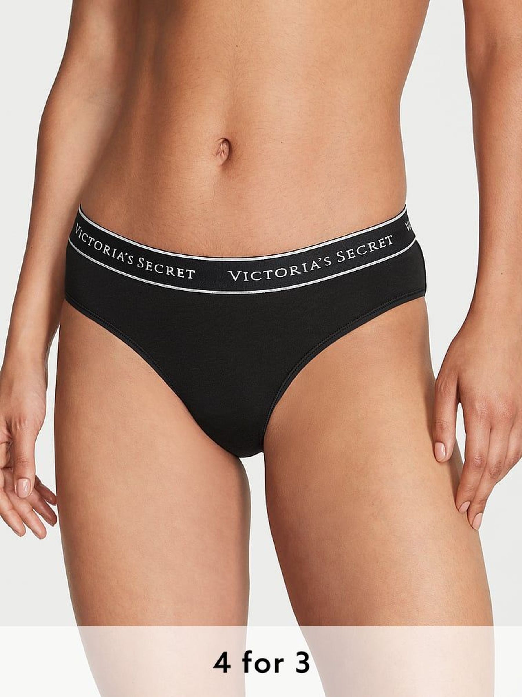 Black with Black Band Hipster Knickers (K89143) | £9