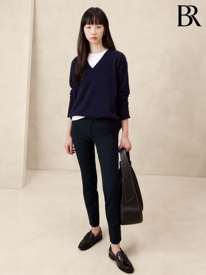 Banana Republic Blue Skinny Sloan Trousers (K90407) | £75