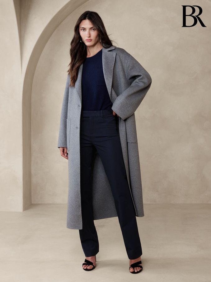 Banana Republic Blue Straight Sloan Trousers (K90433) | £75