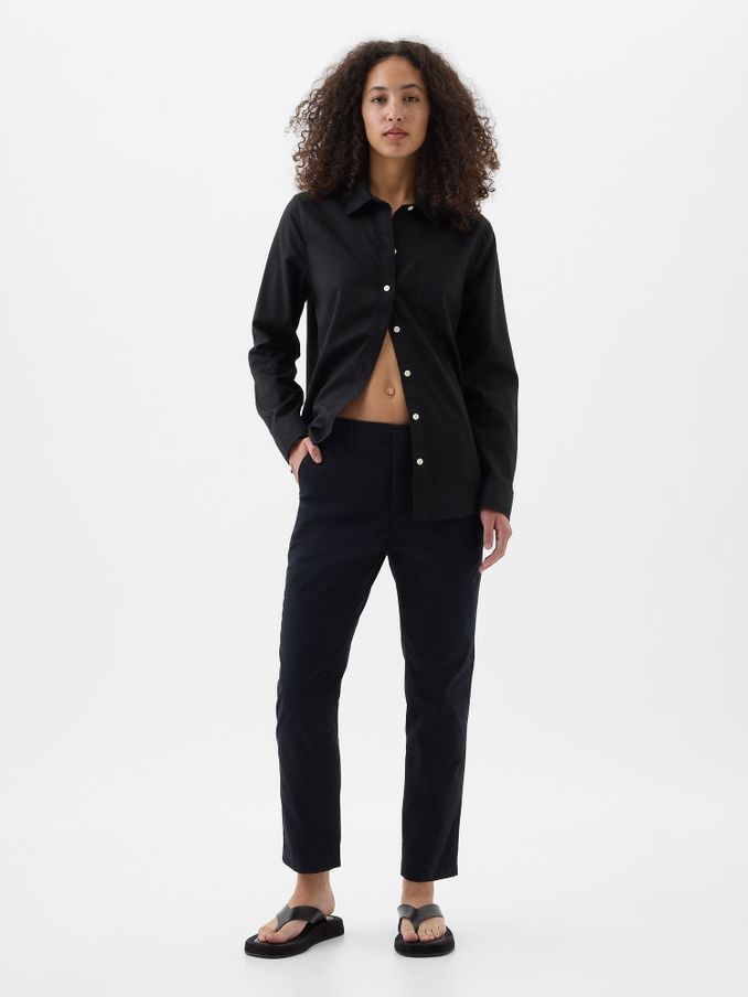 Black Mid Rise Ankle Length Downtown Chinos (K90699) | £40