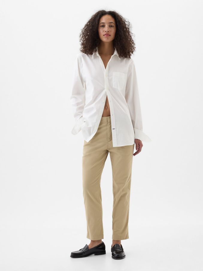 Beige Mid Rise Downtown Chinos (K90713) | £40
