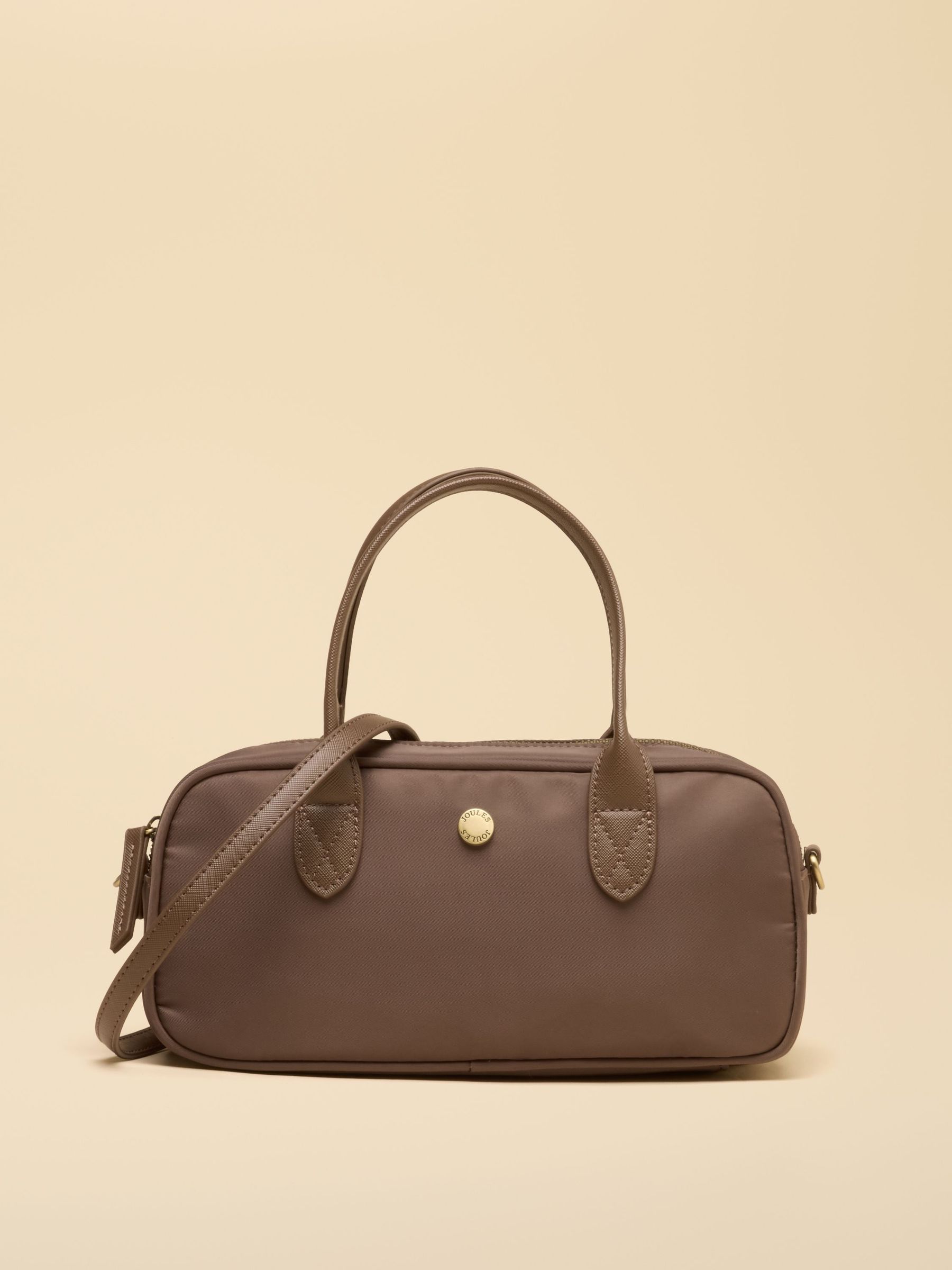 Mocha Brown - East West Zip Crossbody Bag