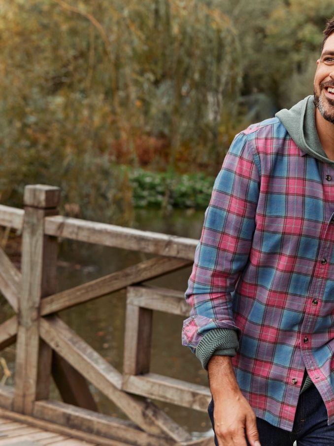 Pink Bibury Check Shirt (K91843) | £22