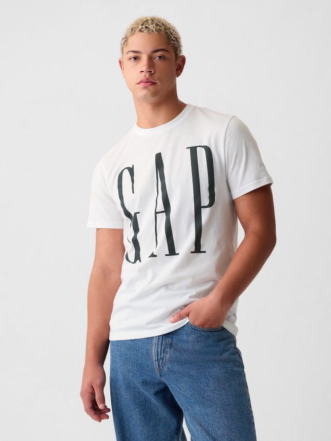 White Everyday Logo 100% Cotton Crew Neck Short Sleeve T-Shirt (K93268) | £14