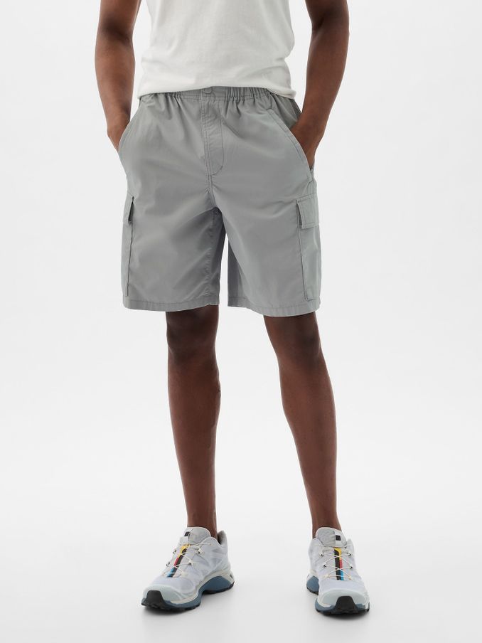 Grey Poplin Cargo Shorts (K93280) | £15