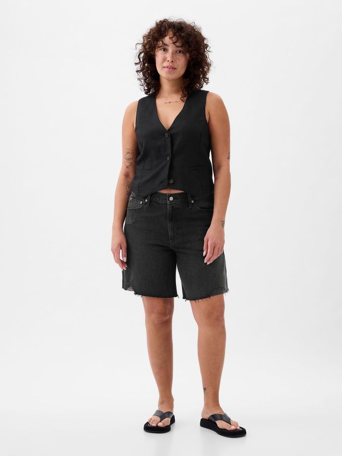 Black Loose Bermuda Short (K93414) | £15