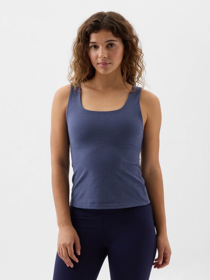Midnight Blue Studio Twist Back Support Tank Top (K93450) | £12