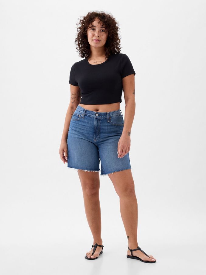Blue Loose Bermuda Short (K93493) | £15