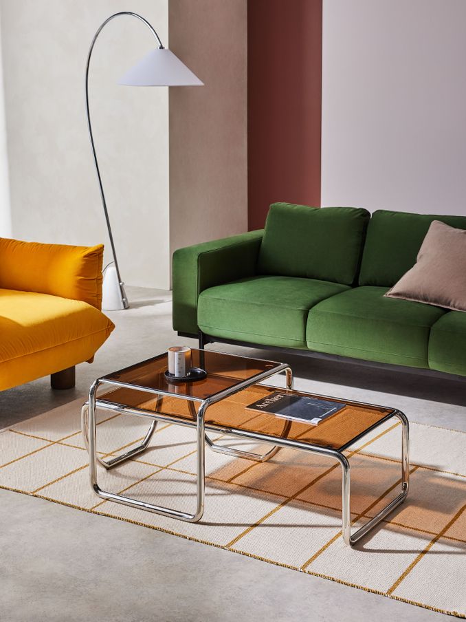 Dunston Coffee Nest in Amber Glass (K94917) | £399
