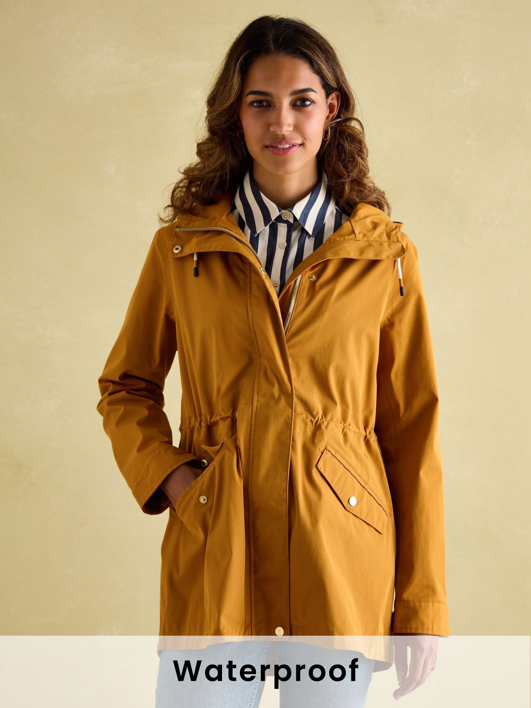 Portwell Dark Yellow Waterproof Raincoat With Hood (K97274) | £62