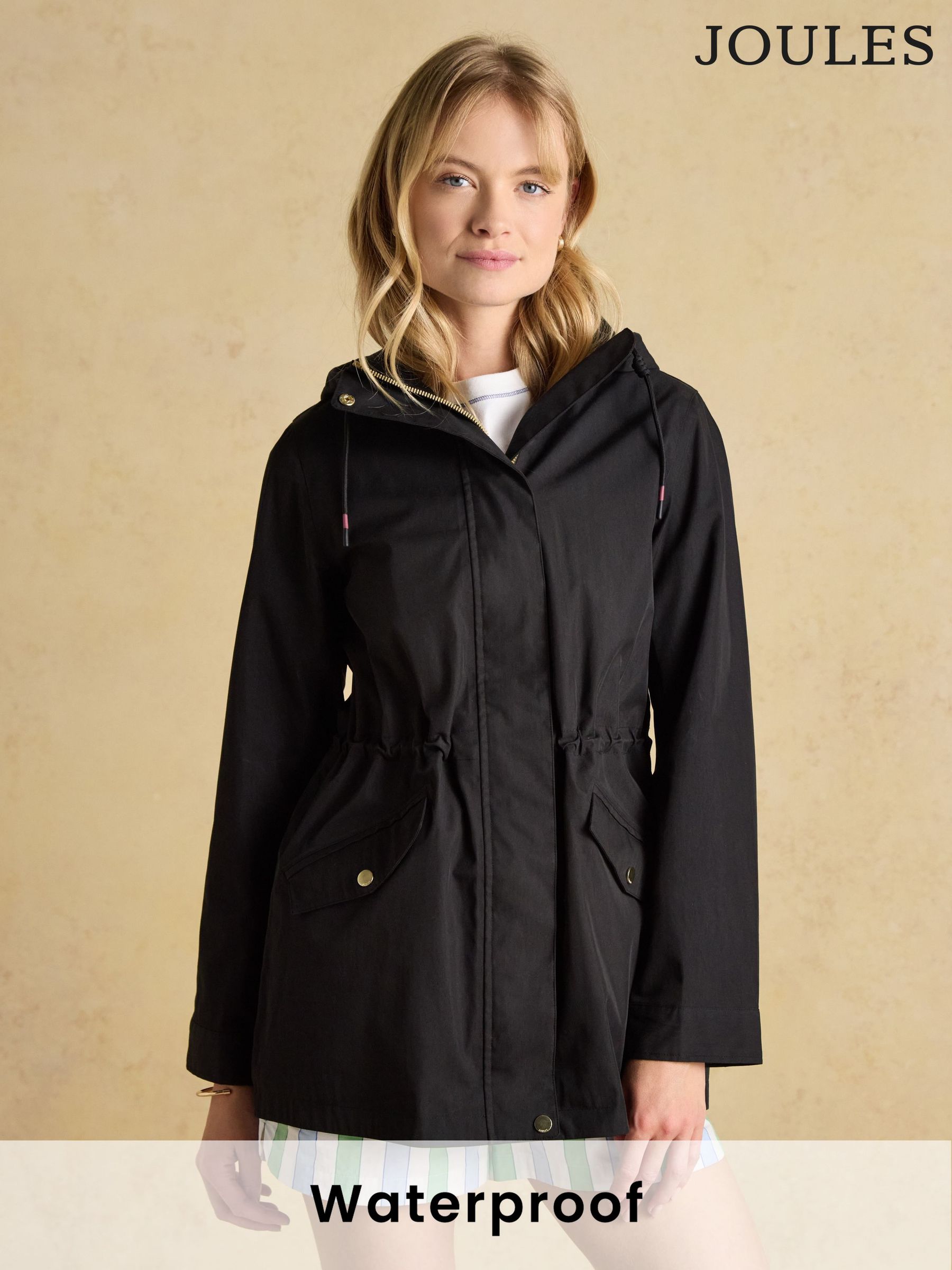 Portwell Black Waterproof Raincoat With Hood (K97284) | £89