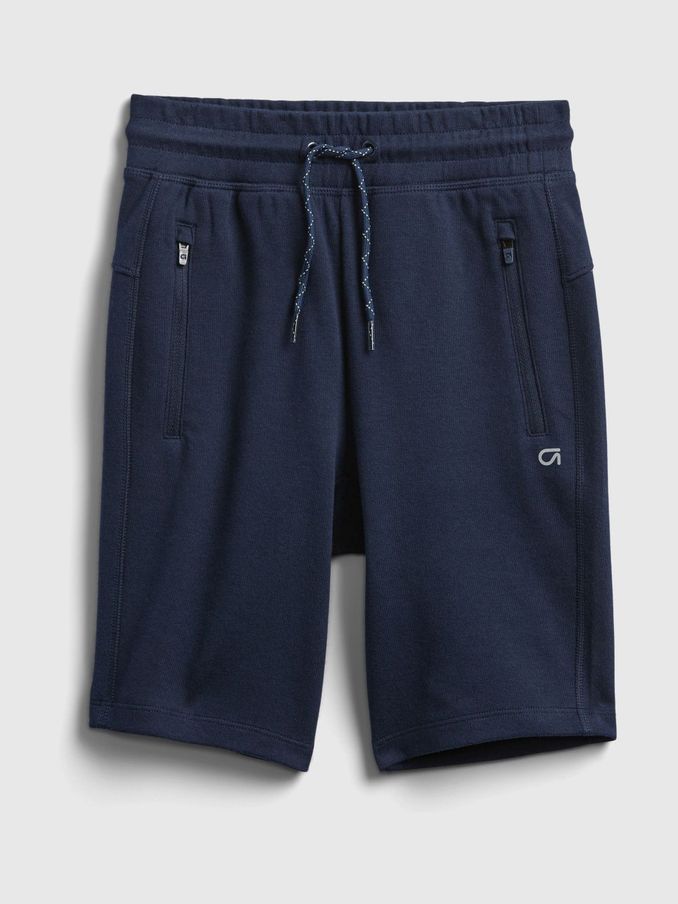 Navy Blue Pull On Zip Pocket Jogger Shorts (4-13yrs) (L14430) | £18