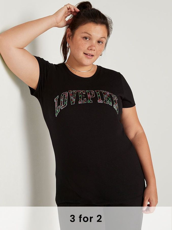 Pure Black Knit Short Sleeve Perfect T-Shirt (L40787) | £20