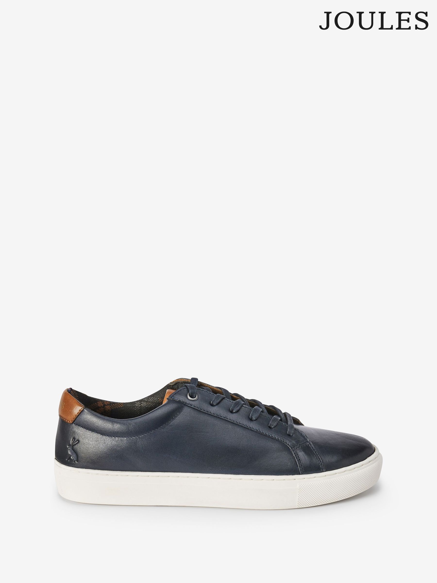 Navy Blue Leather Trainers (M23377) | £69
