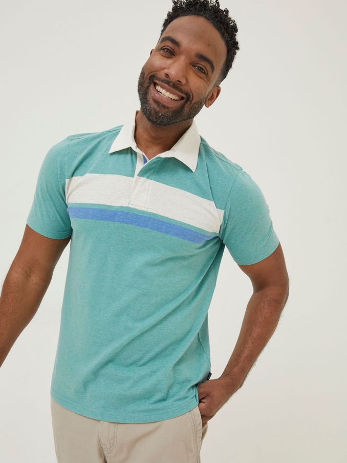 Green Hastings Chest Stripe Polo (M87842) | £12