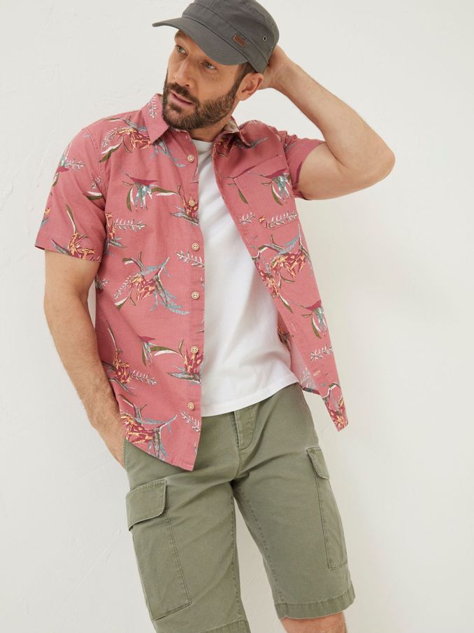 Pink Paradise Print Shirt (M90794) | £28