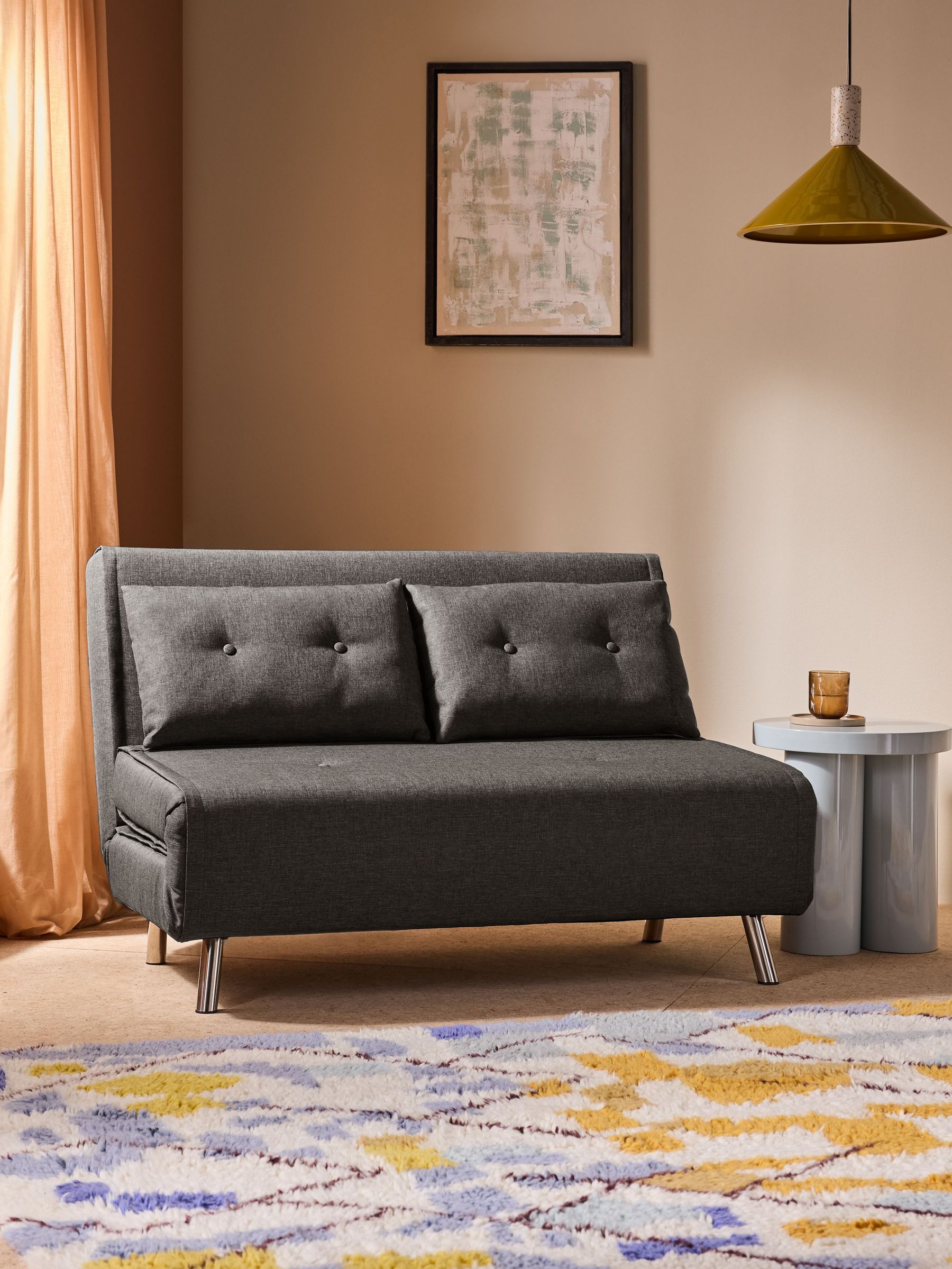 Haru 2 Seater Sofa Bed in Marshmallow Grey (N00105) | £450