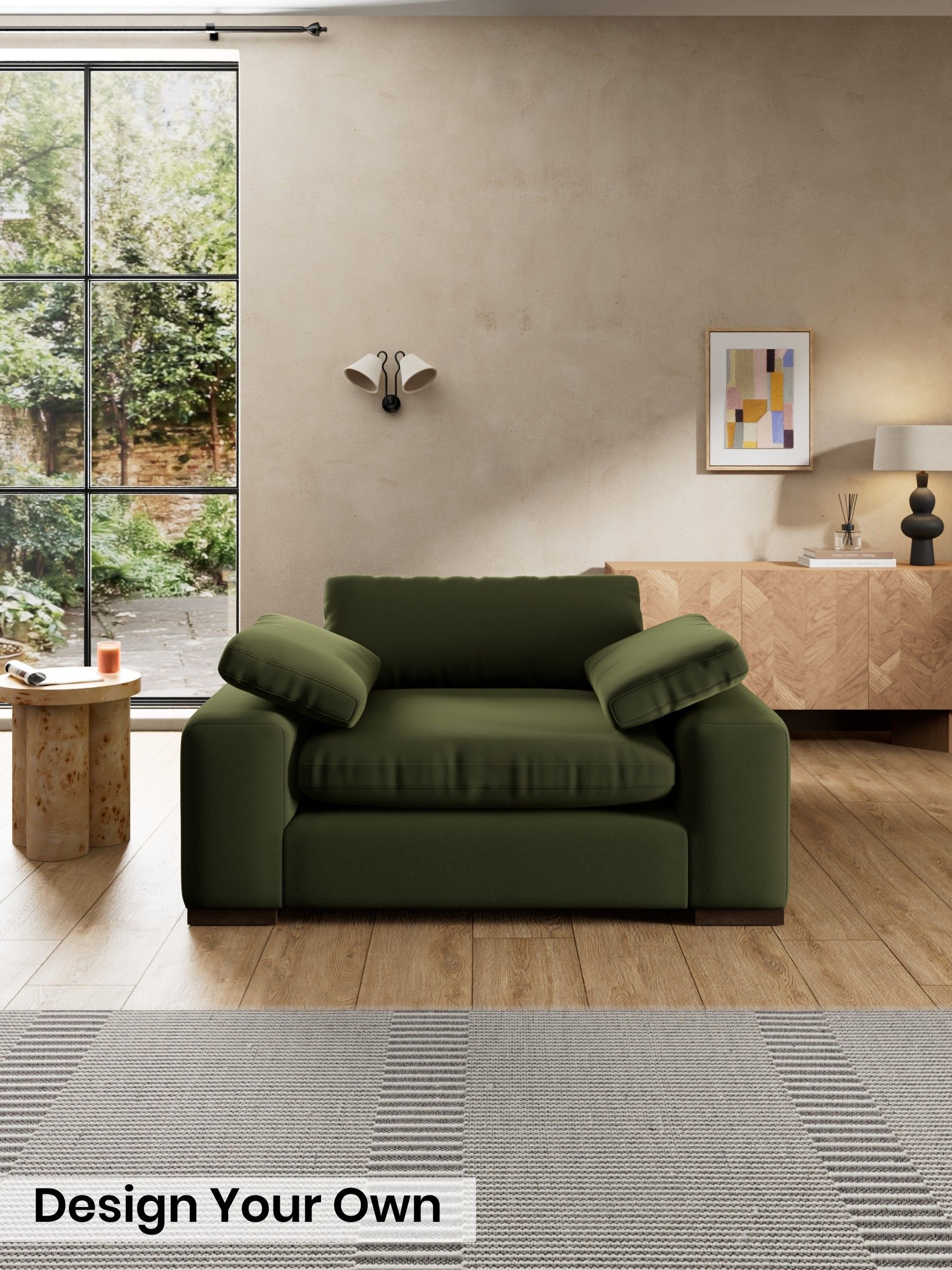 Matt Velvet Easy Clean/Deep Olive Green - Melbourne By Made