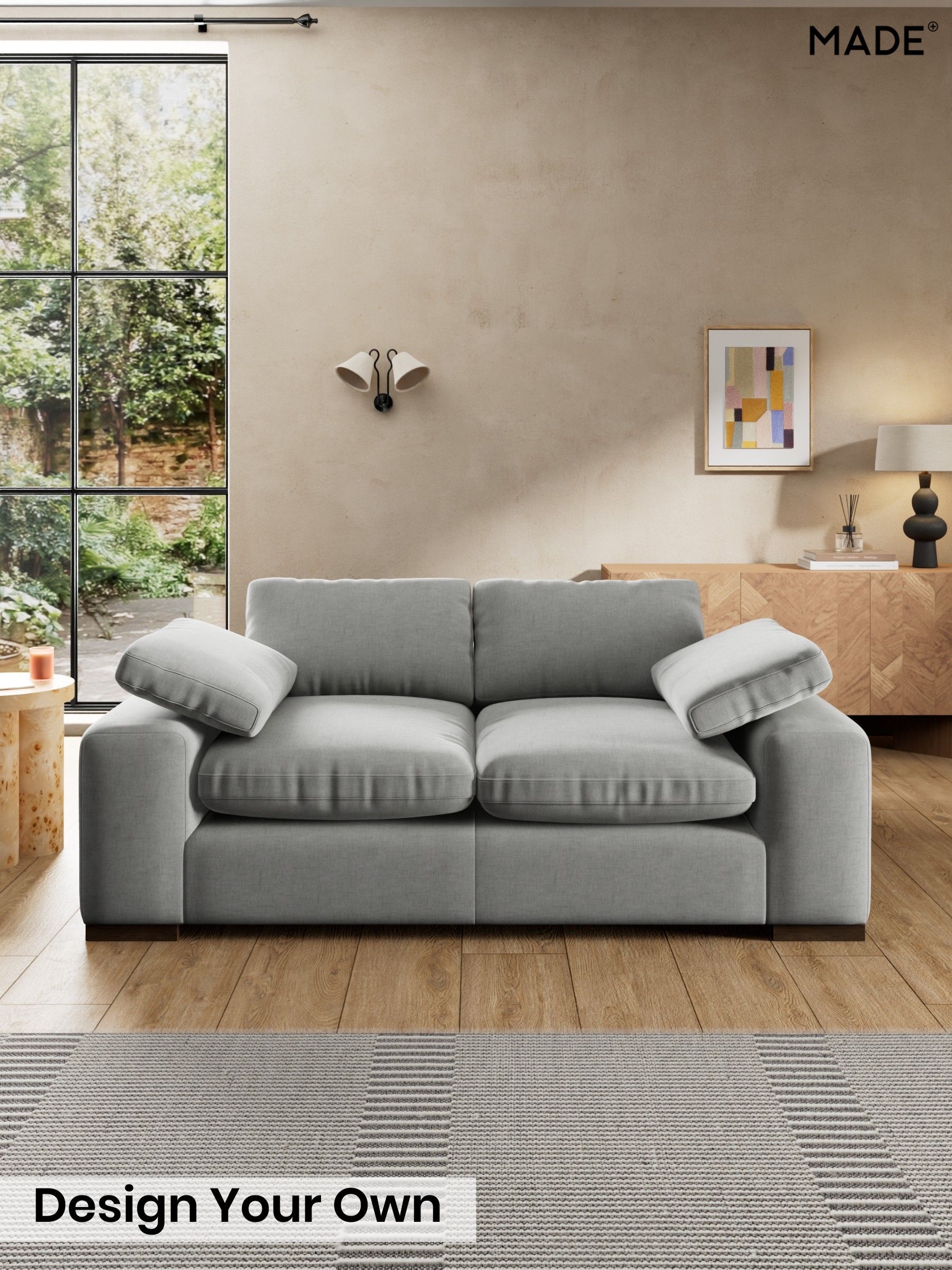 Etched Chenille/Pale Grey - Melbourne By Made