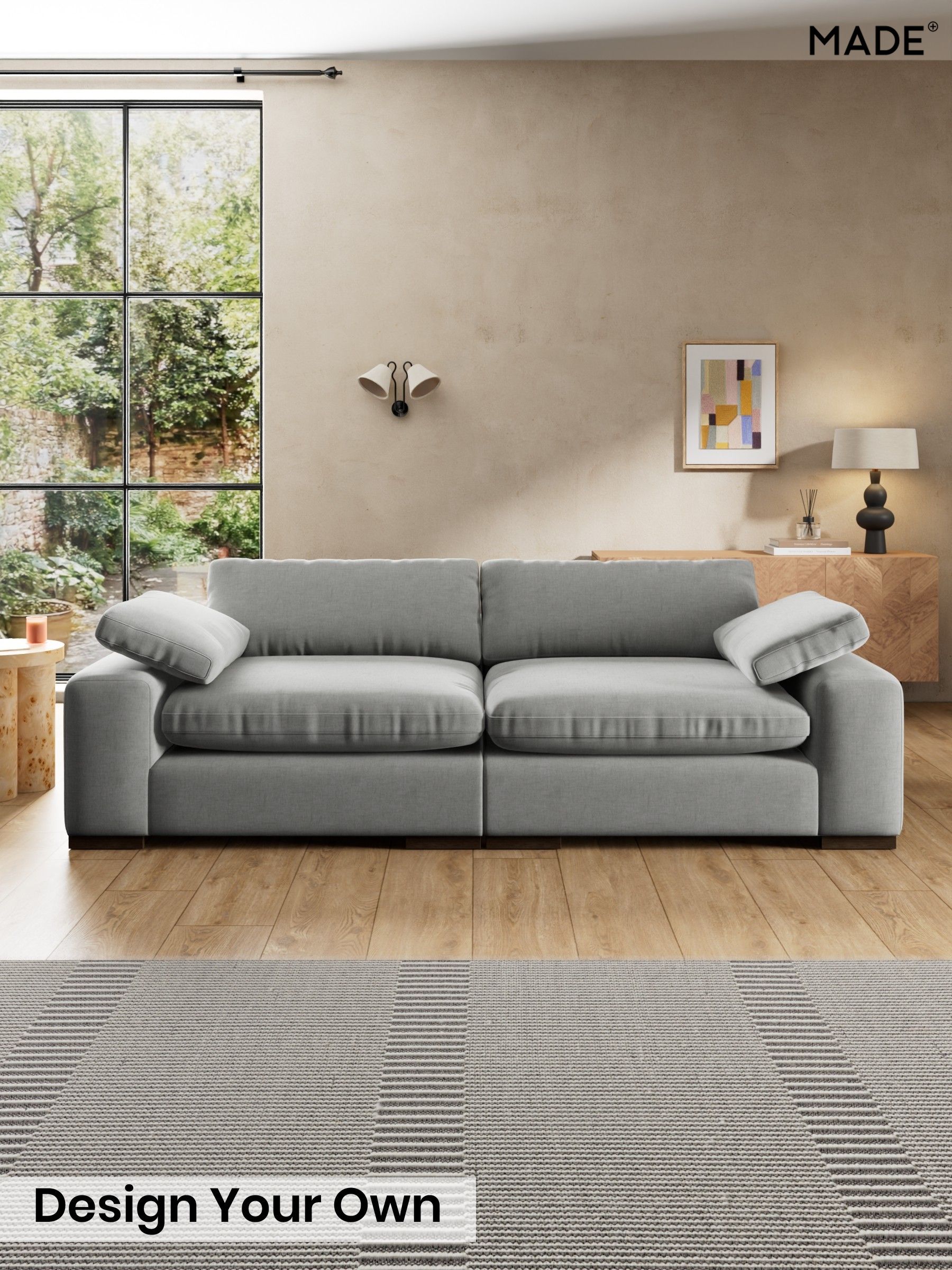 Etched Chenille/Pale Grey - Melbourne By Made