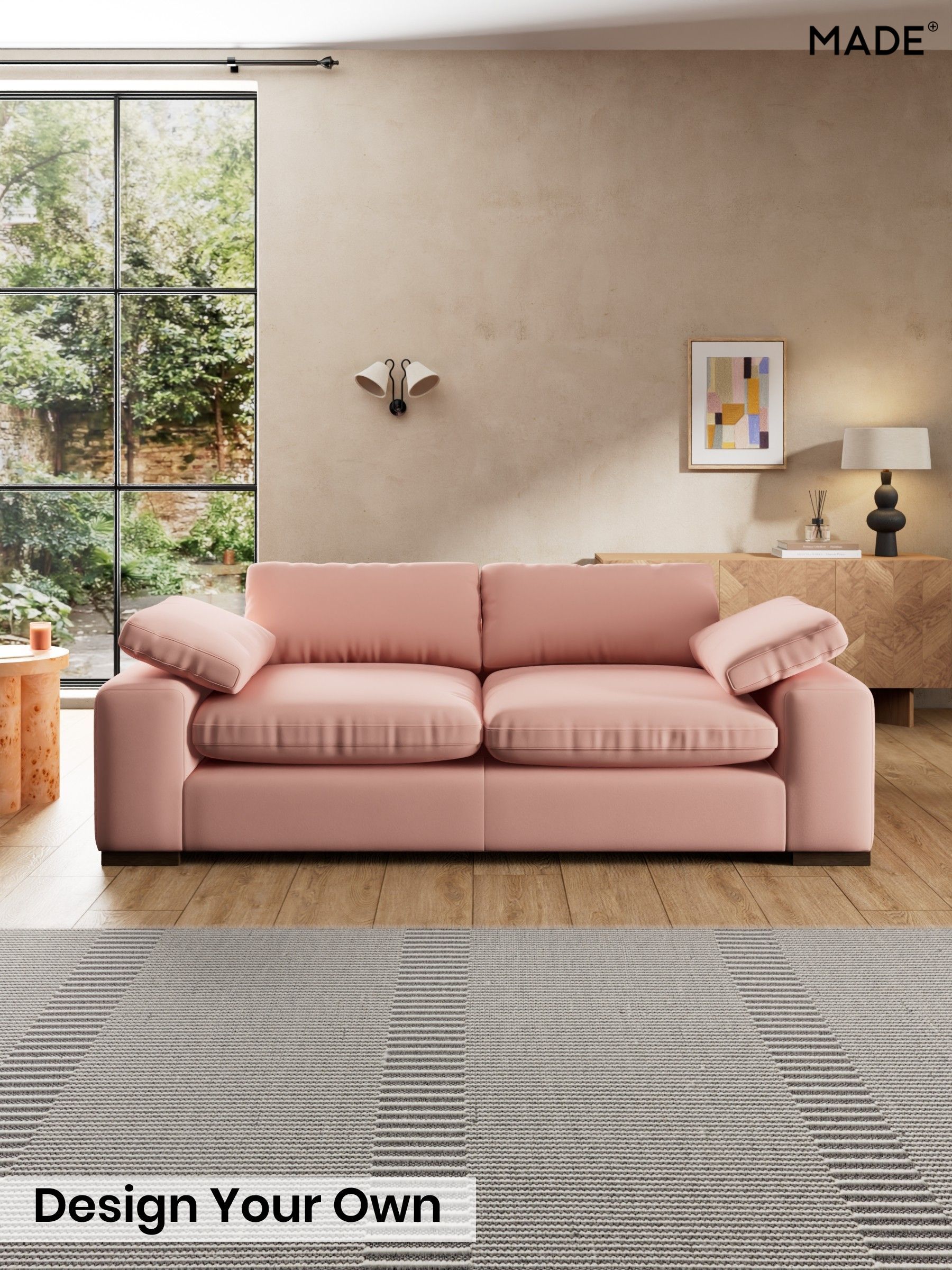 Matt Velvet Easy Clean/Blush Pink - Melbourne By Made
