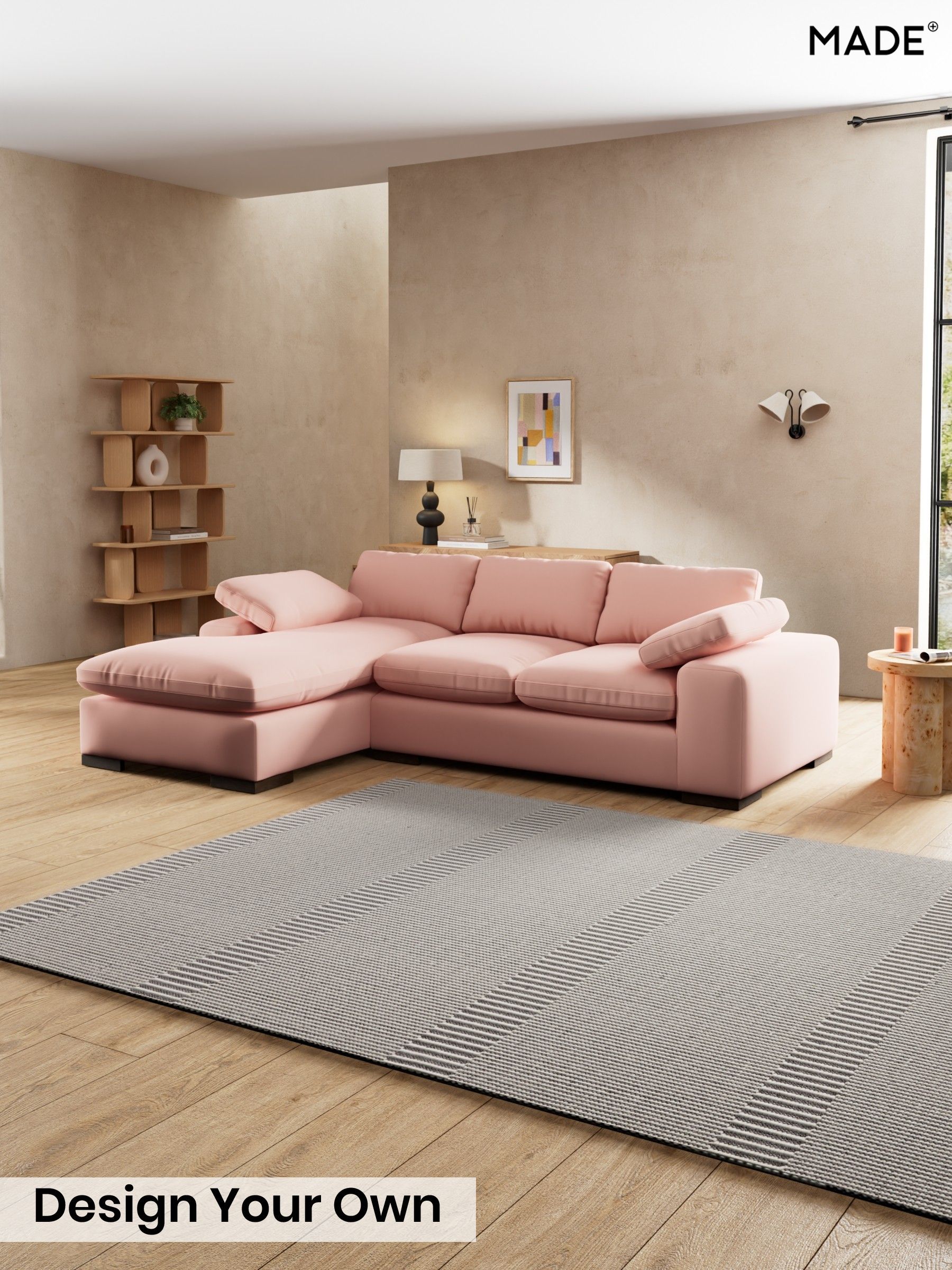 Matt Velvet Easy Clean/Blush Pink - Melbourne By Made