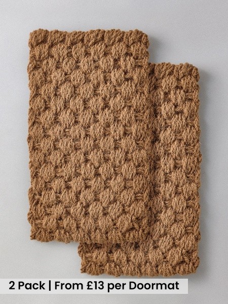 The Set 2 Pack Coir Weave Doormats